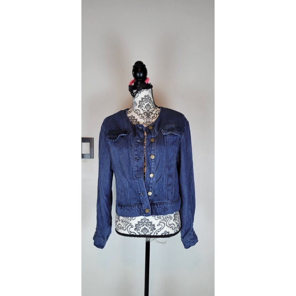Young, Fabulous & Broke Dayla Denim Jacket Women’s Size Medium Blue Jean Cropped
